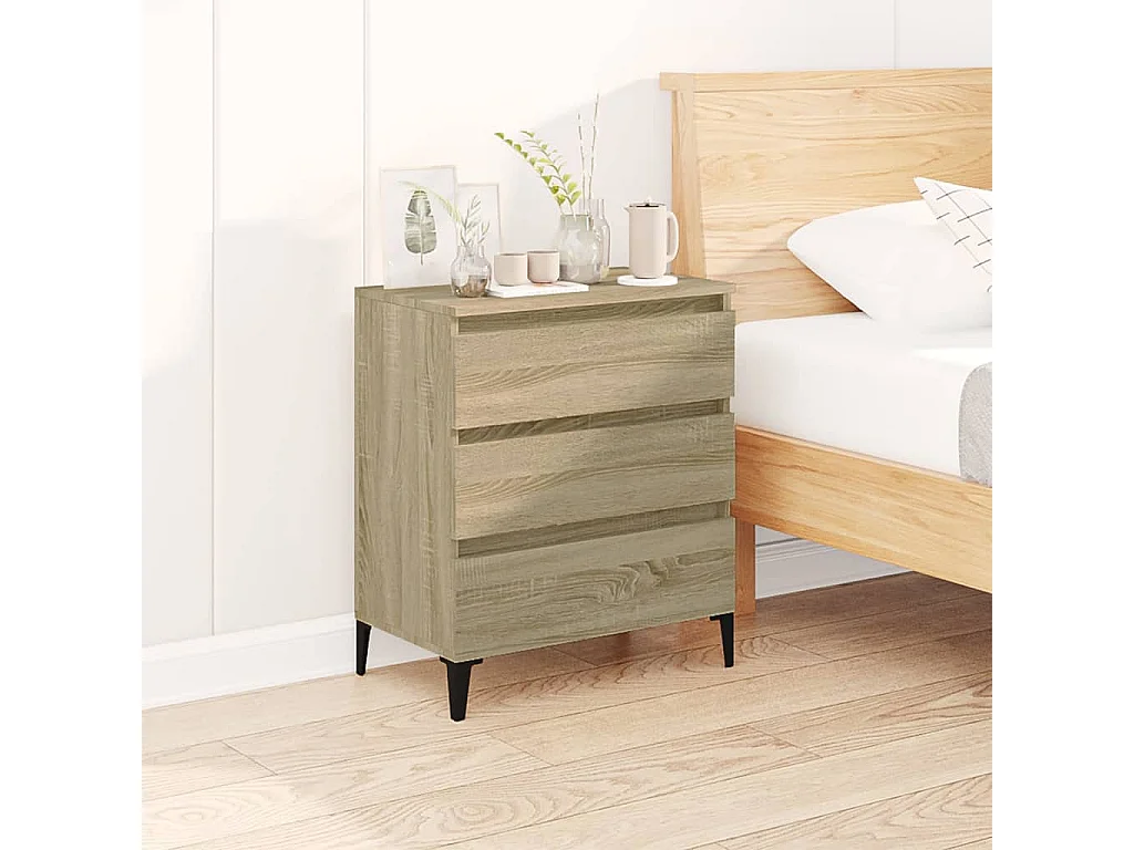 Sonoma Eiken Dressoir 60x35x70 cm Bewerkt Hout