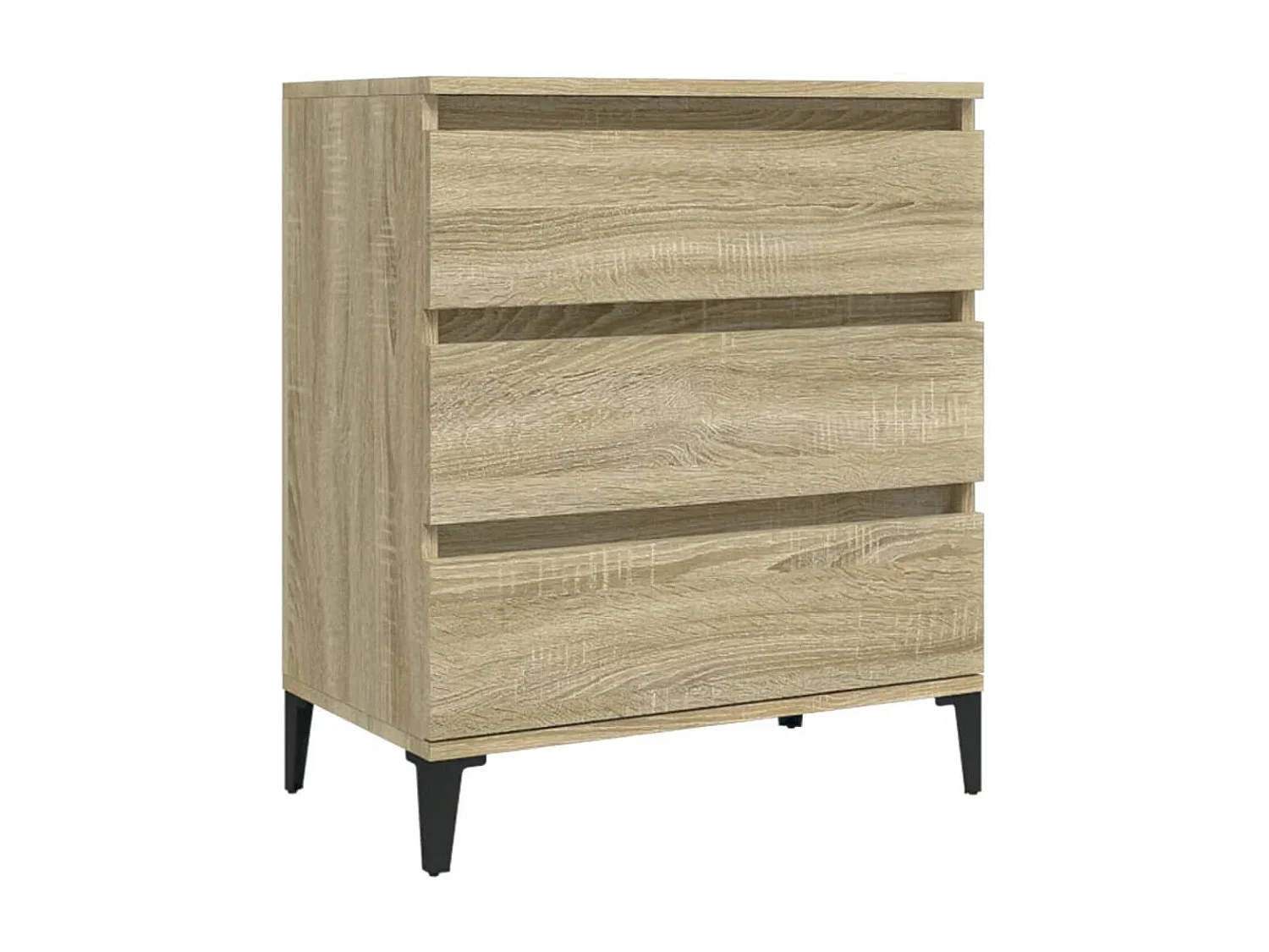 Sonoma Eiken Dressoir 60x35x70 cm Bewerkt Hout