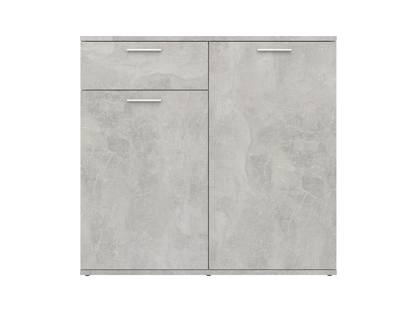 Buffet gris béton 80x36x75 cm bois d'ingénierie