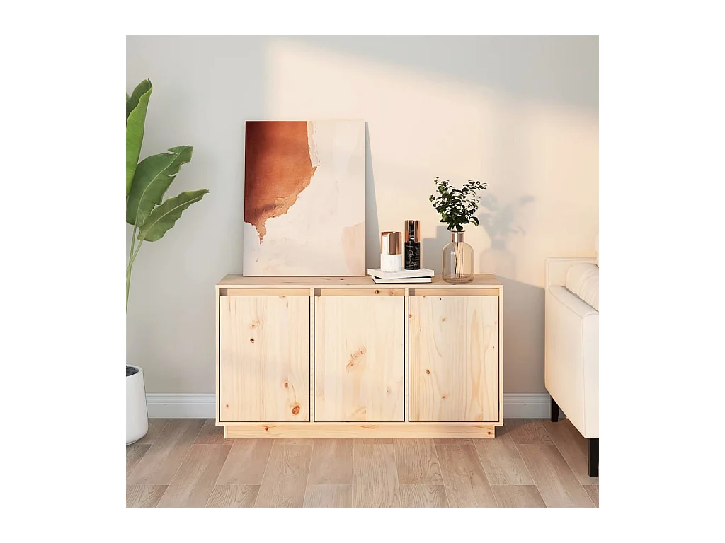 Buffet 111x34x60 cm Bois massif de pin