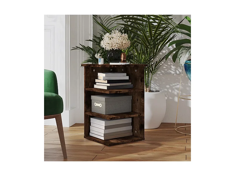 Armoire latérale Chêne fumé 35x35x55 cm Bois d'ingénierie