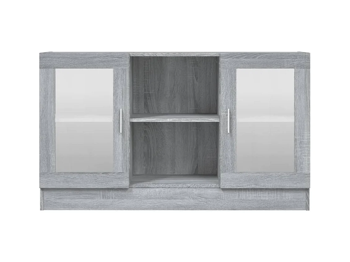 Armoire à vitrine Sonoma gris 120x30,5x70 cm Bois d'ingénierie