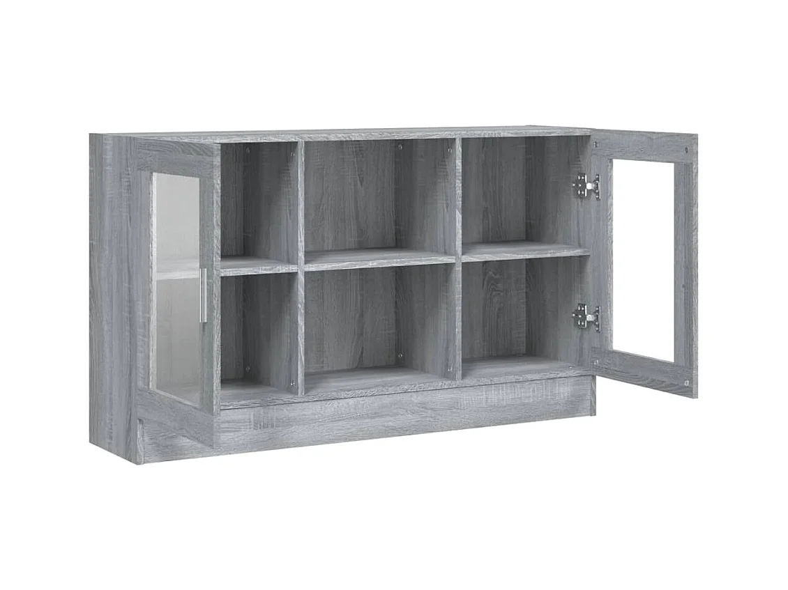 Armoire à vitrine Sonoma gris 120x30,5x70 cm Bois d'ingénierie