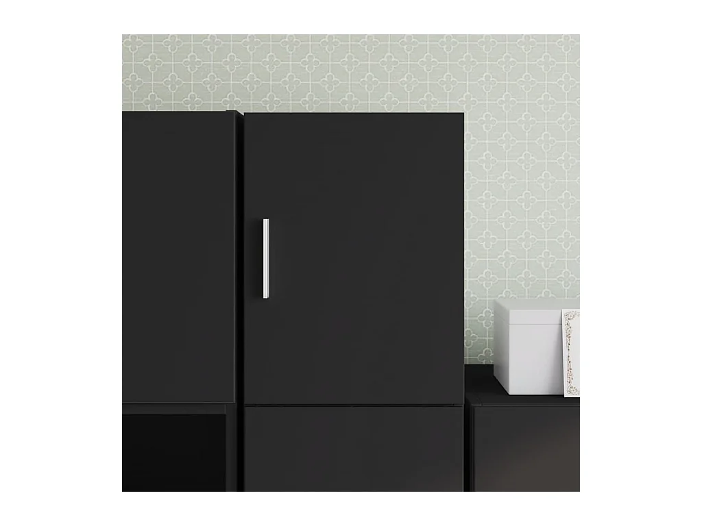 Armoire murale noir 30x42,5x40 cm bois d'ingénierie