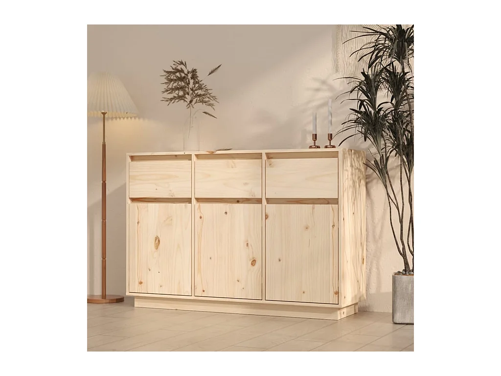Buffet 110x34x75 cm Bois massif de pin