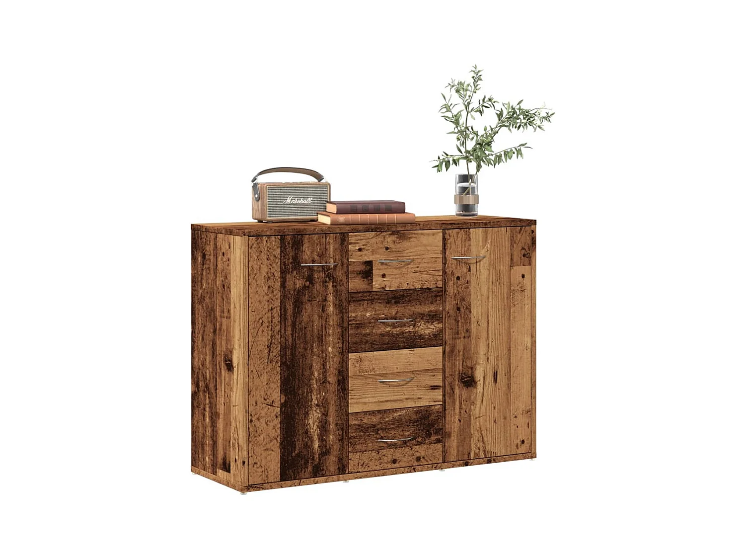 Buffet vieux bois 88x30x64 cm bois d'ingénierie