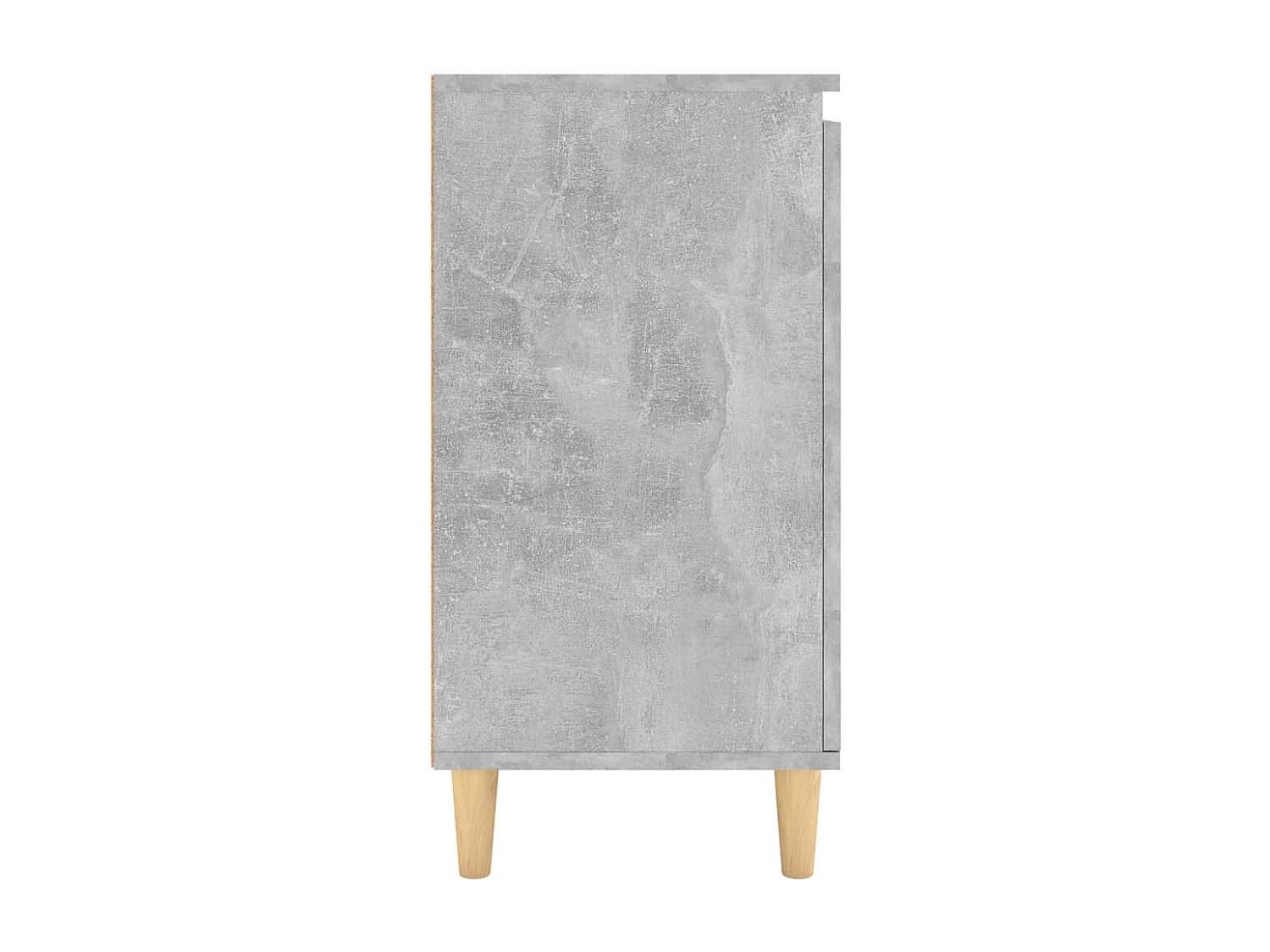 Dressoir met houten poten Betongrijs bewerkt hout