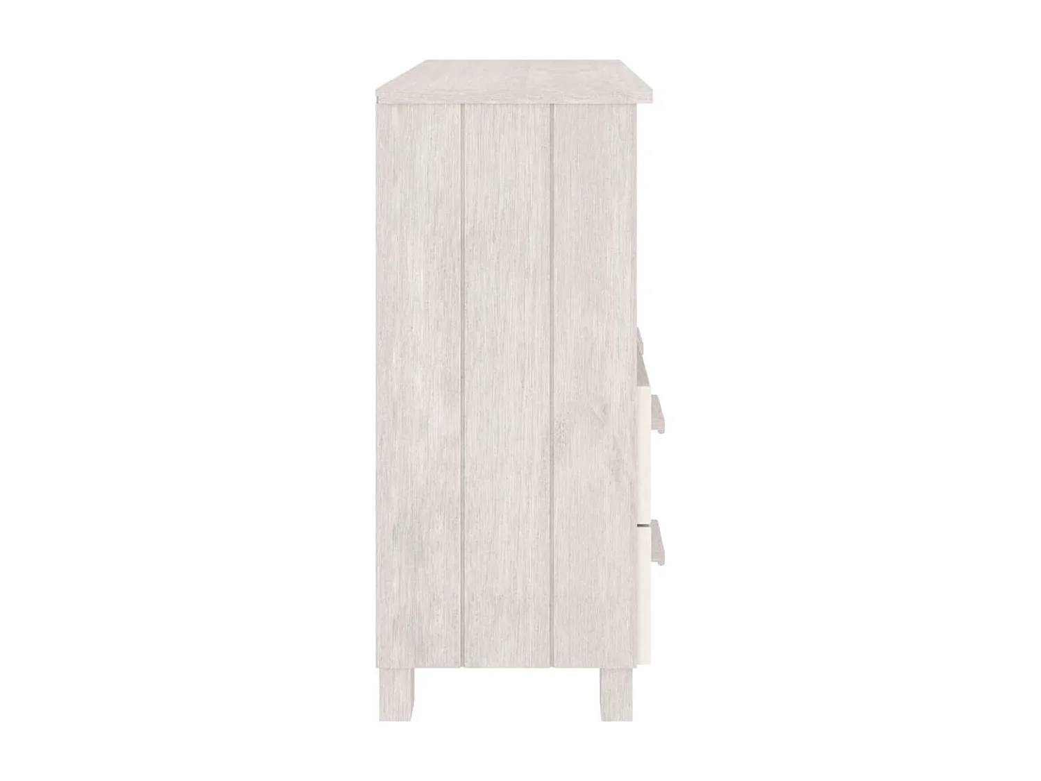 Buffet HAMAR Blanc 85x35x80 cm Bois massif de pin