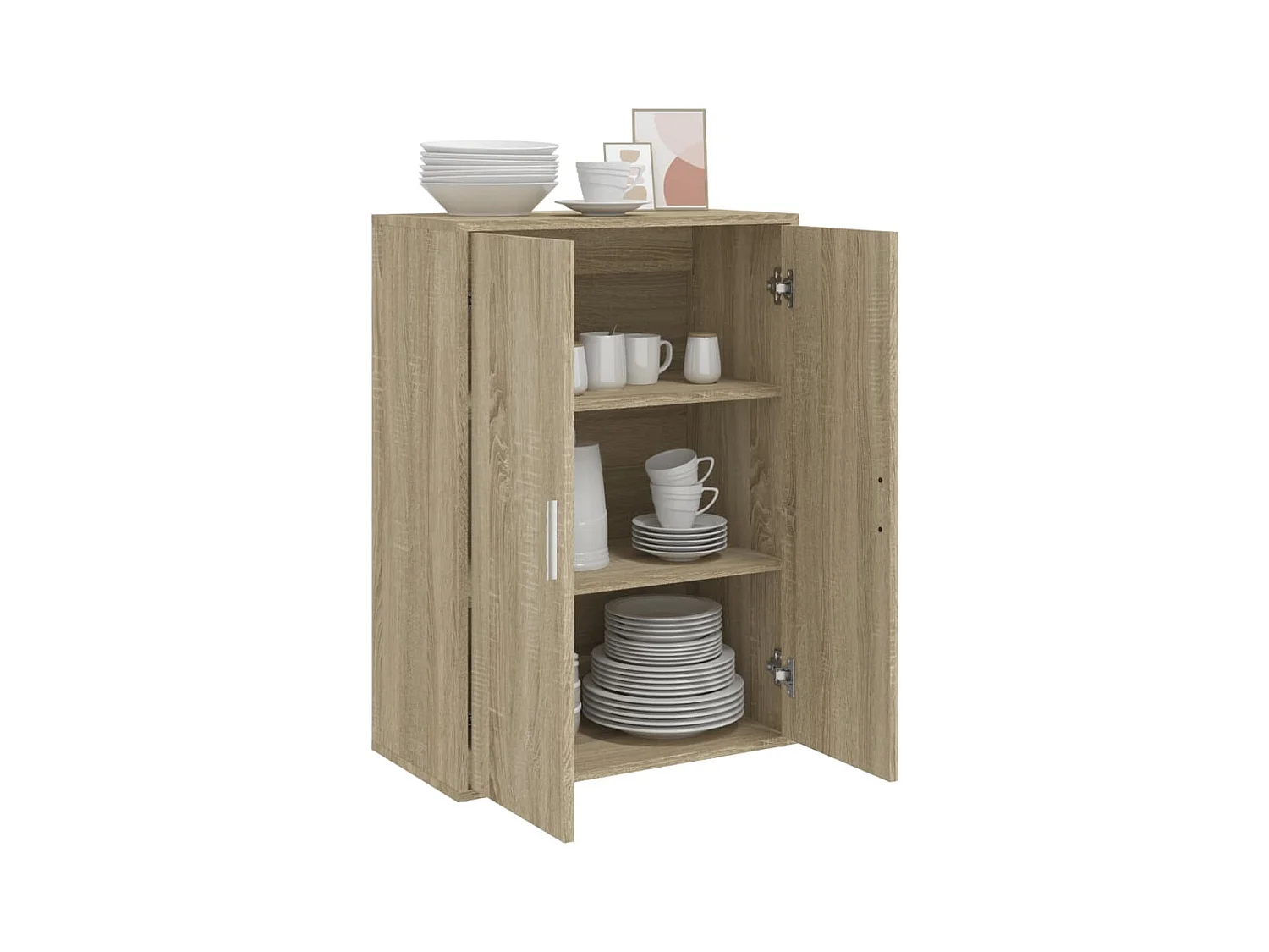 Buffet chêne sonoma 60x31x84 cm bois d'ingénierie