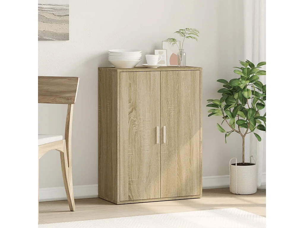 Buffet chêne sonoma 60x31x84 cm bois d'ingénierie