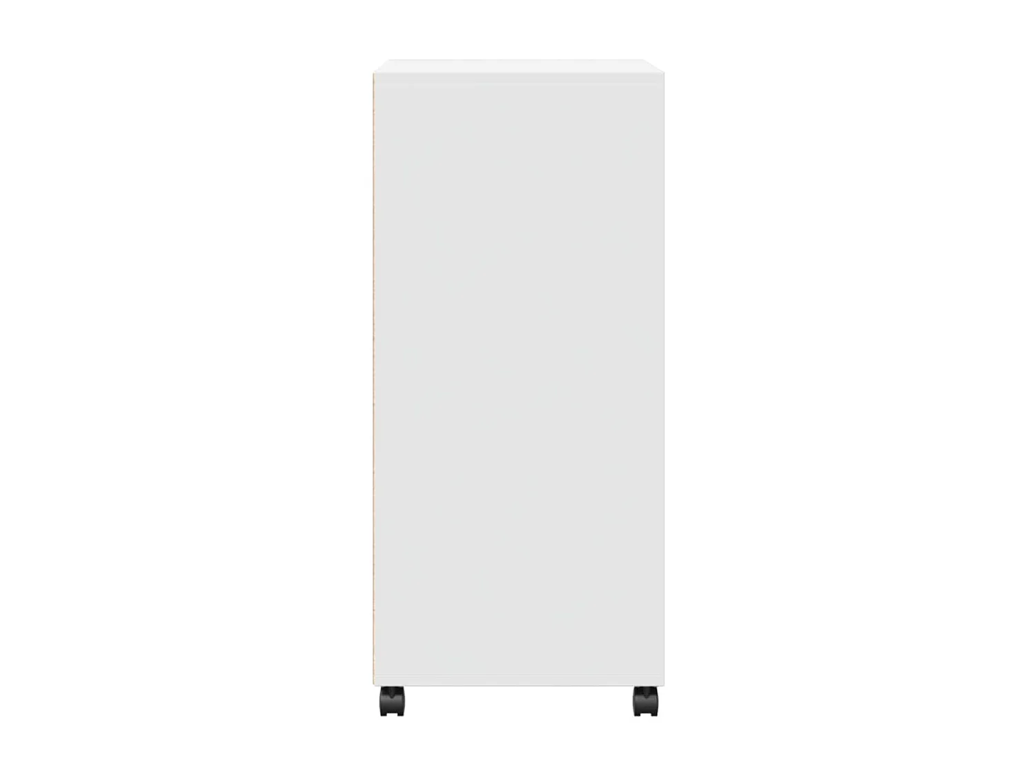 Armoire à roulettes blanc 55x40x91 cm bois d’ingénierie