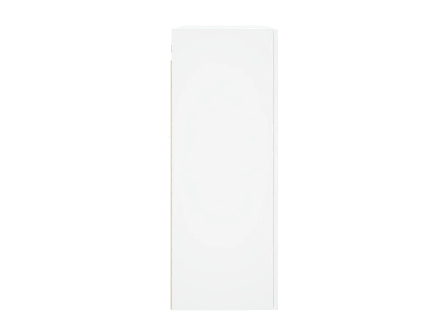 Witte wandkast 69,5x34x90 cm bewerkt hout