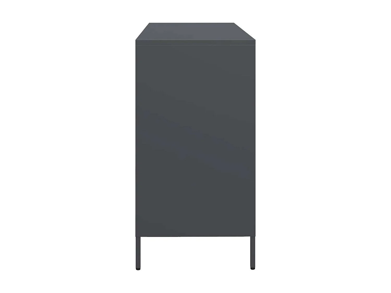 Credenza antracite 135x39x73,5 cm acciaio laminato a freddo