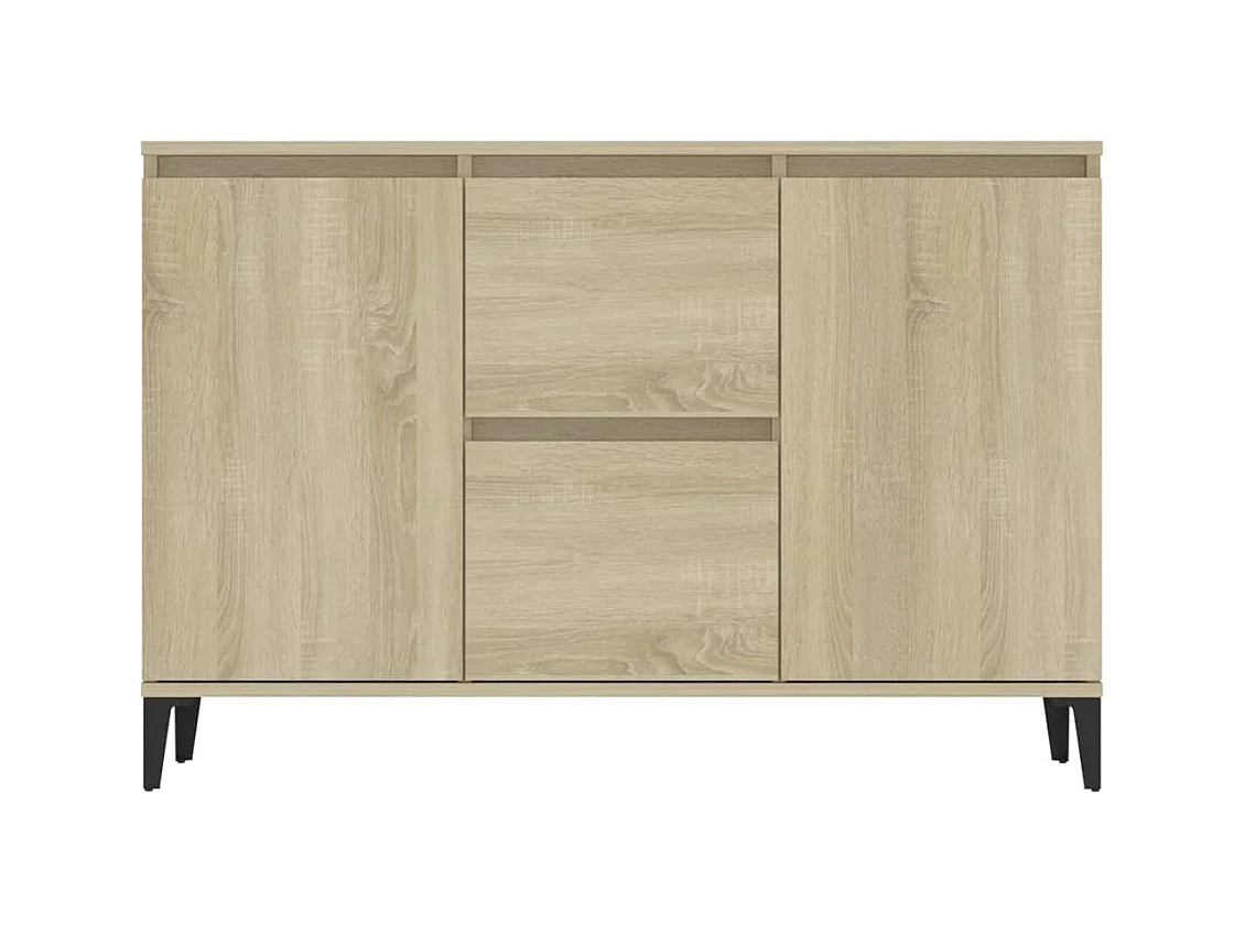 Buffet chêne sonoma 104x35x70 cm bois d'ingénierie