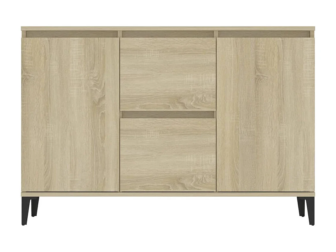 Buffet chêne sonoma 104x35x70 cm bois d'ingénierie