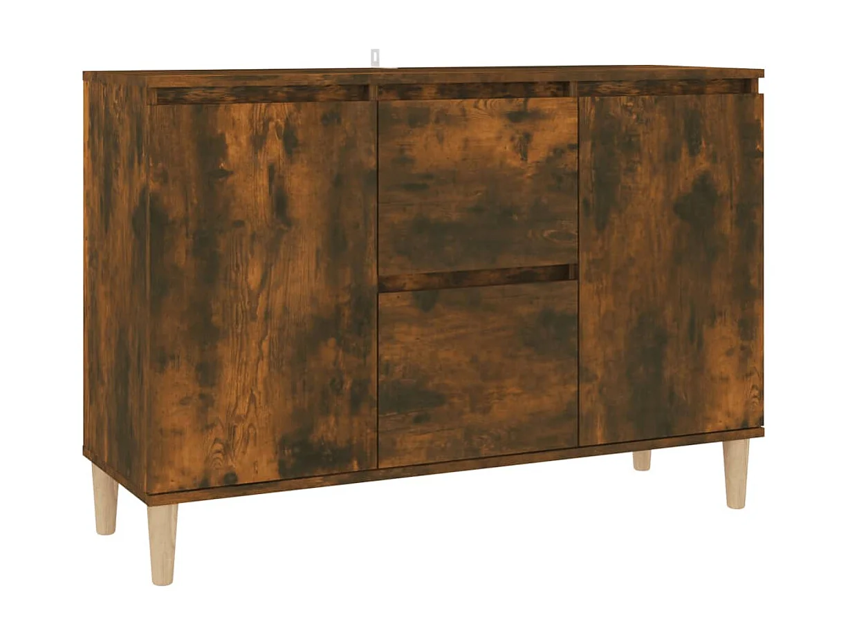 Gerookt Eiken Dressoir 101x35x70 cm Engineered Wood