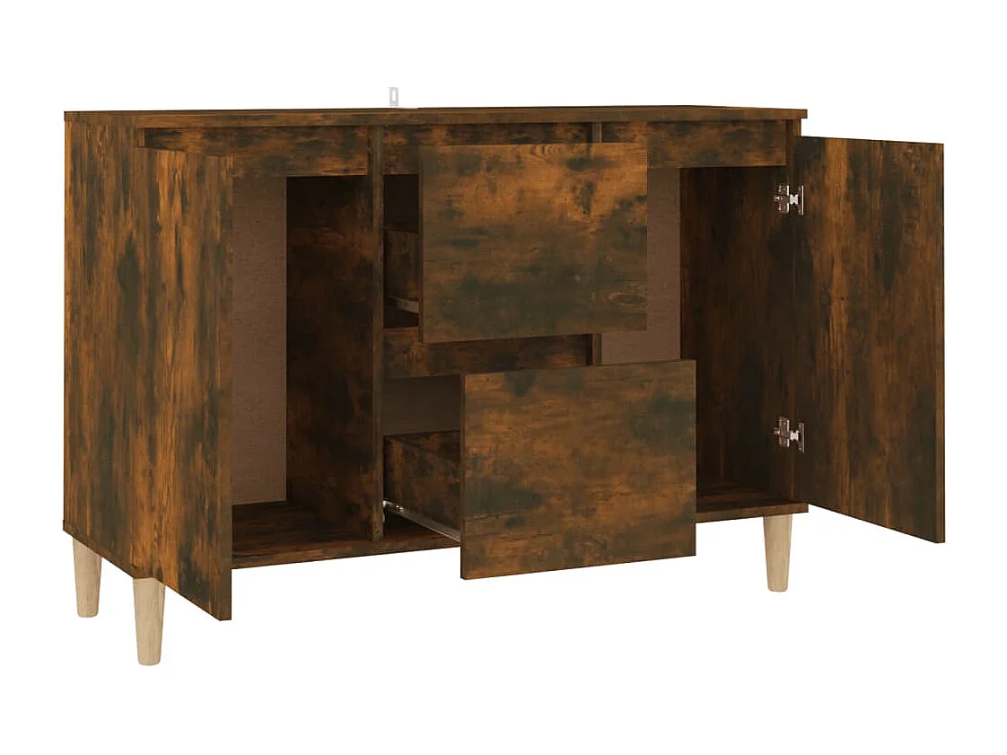 Gerookt Eiken Dressoir 101x35x70 cm Engineered Wood