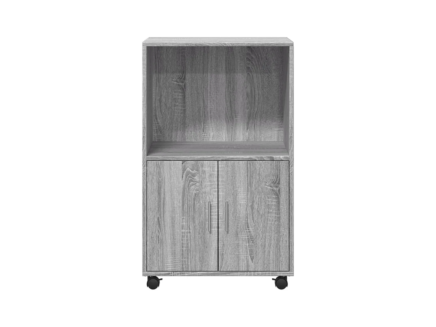 Armoire à roulettes sonoma gris 55x40x91 cm bois d'ingénierie