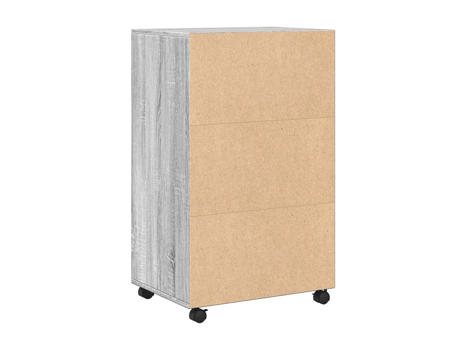 Armario rodante Sonoma gris 55x40x91 cm madera de ingeniería