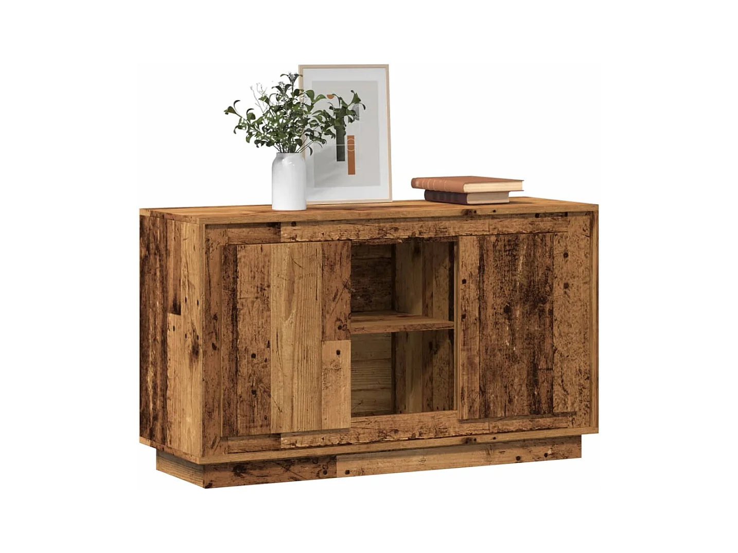 Buffet vieux bois 102x35x60 cm bois d'ingénierie