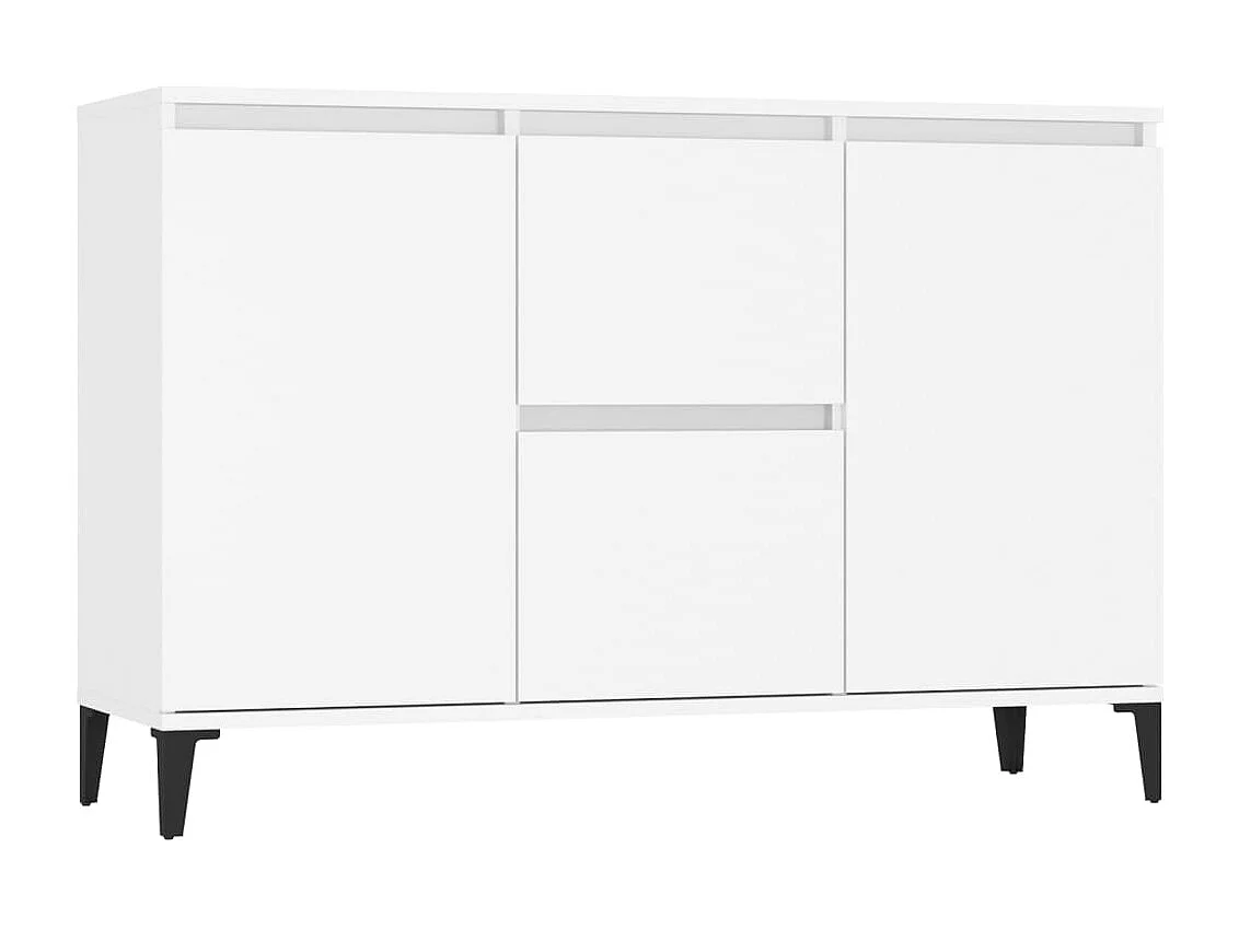 Credenza bianca 104x35x70 cm in legno ingegnerizzato