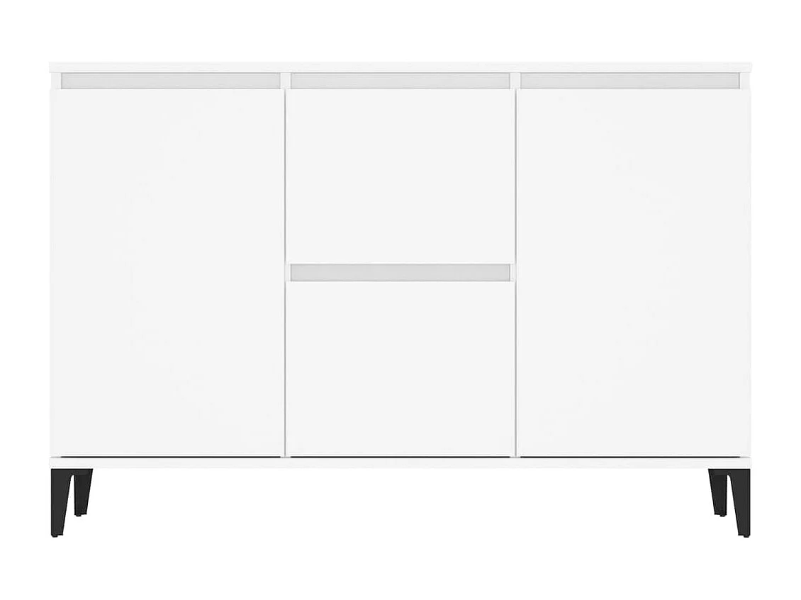 Credenza bianca 104x35x70 cm in legno ingegnerizzato