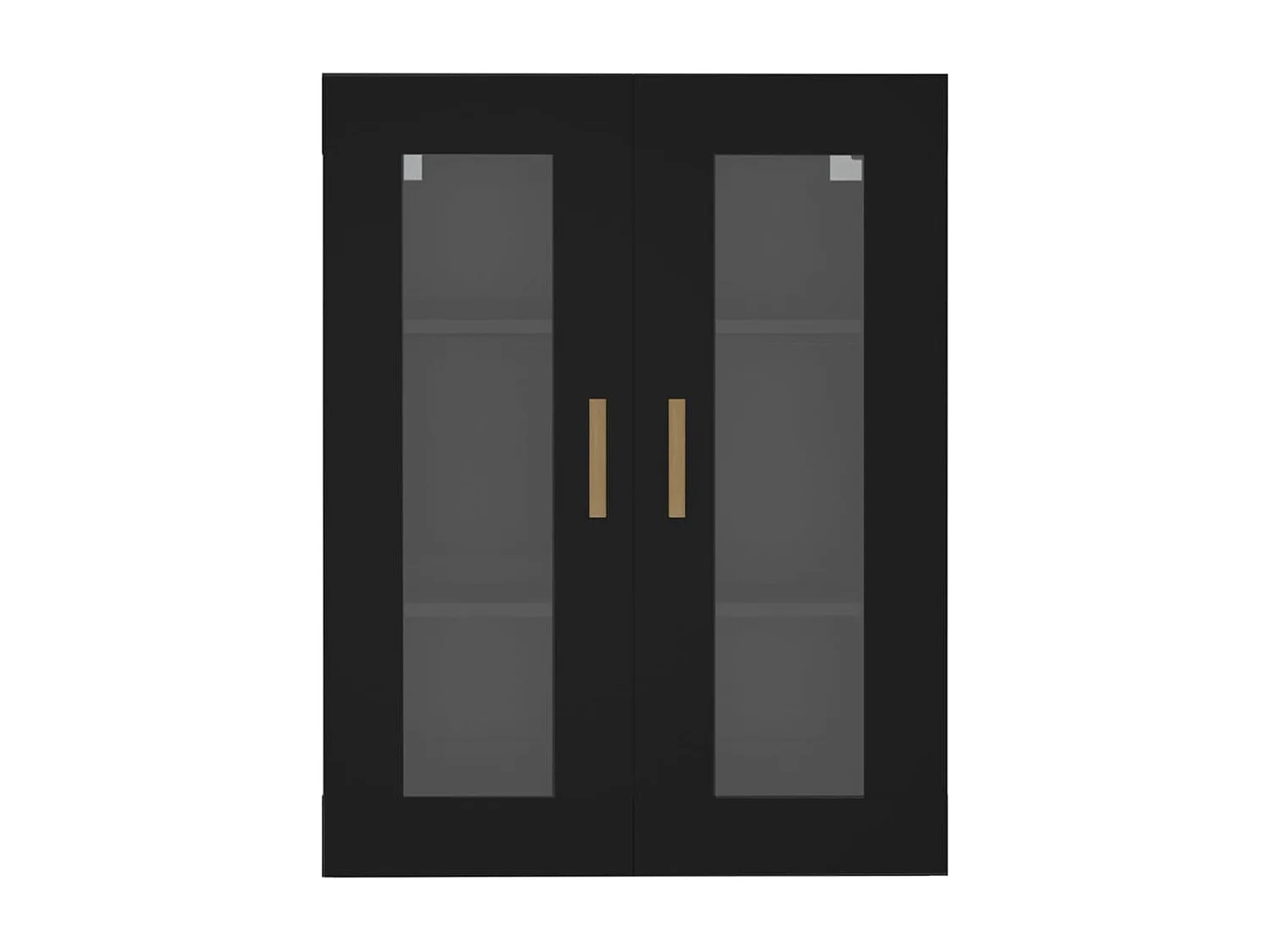 Mobiletto pensile nero 69,5x34x90 cm