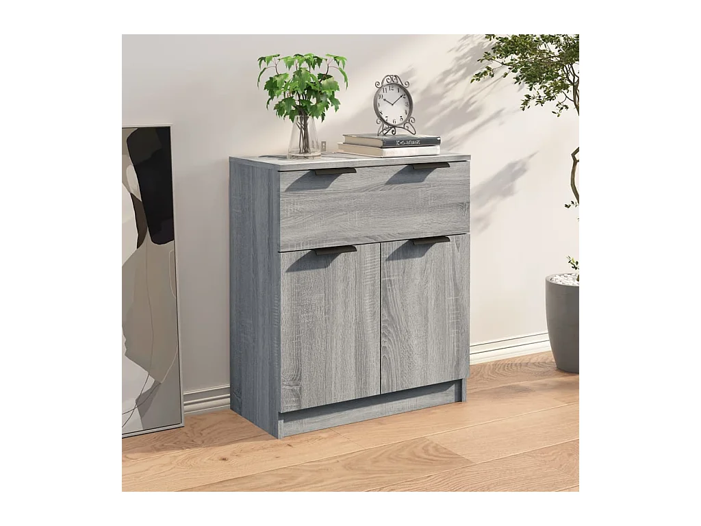 Buffet Sonoma gris 60x30x70 cm Bois d'ingénierie