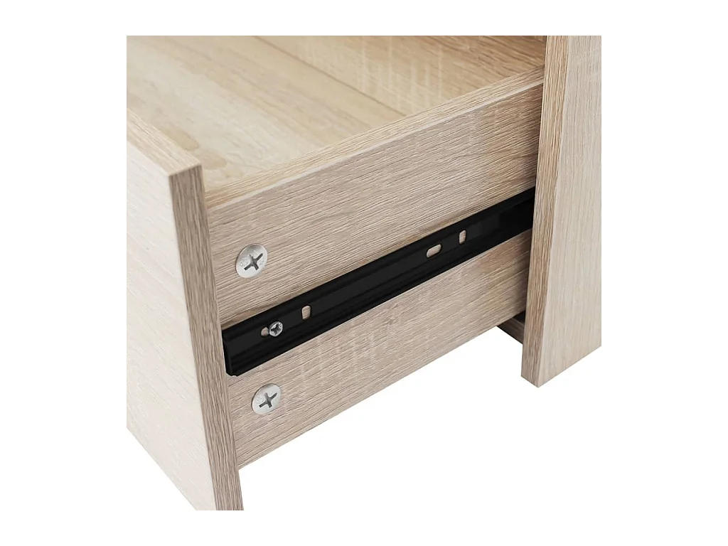 Dressoir met 4 lades 60 x 30,5 x 71 cm Eikenkleur