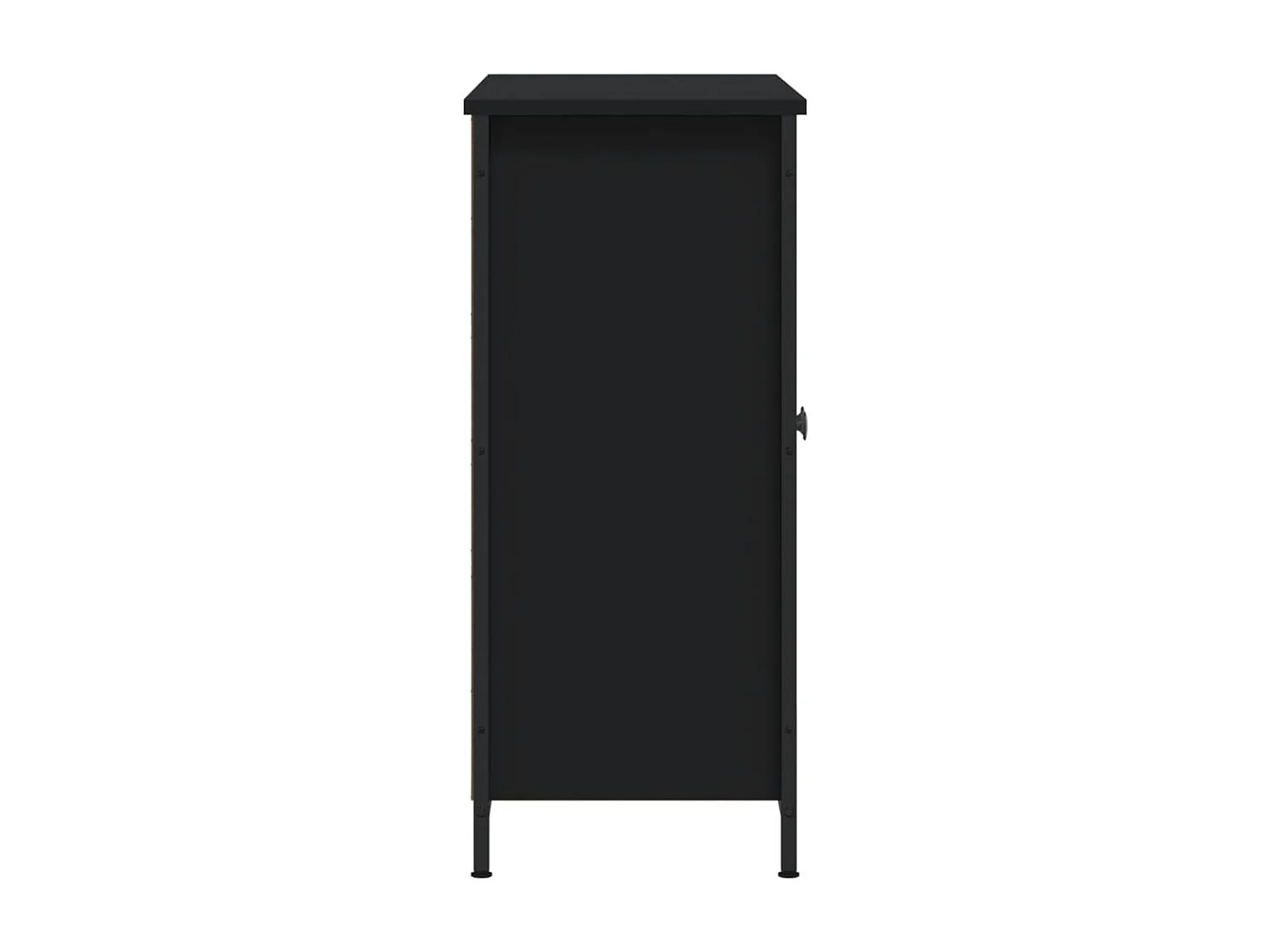 Buffet noir 100x33x75 cm bois d'ingénierie