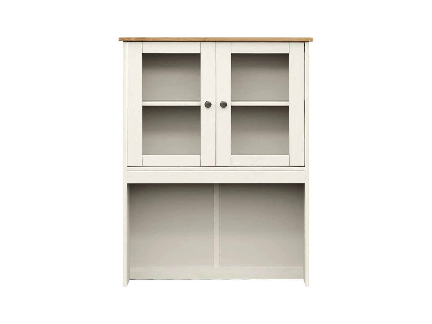 Dessus de commode VIGO blanc 78x30x100 cm bois massif de pin