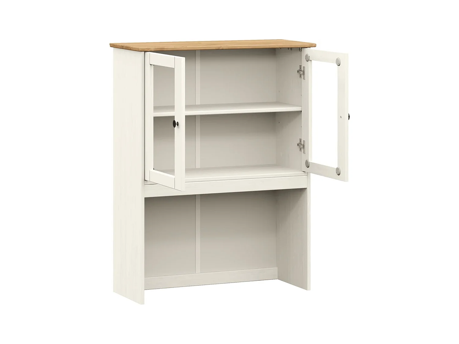 Dessus de commode VIGO blanc 78x30x100 cm bois massif de pin