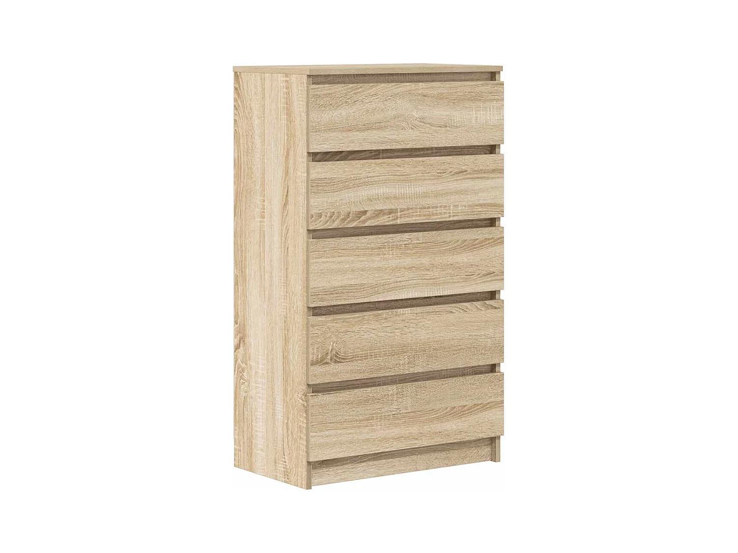 Sonoma eiken ladekast 60x36x103 cm bewerkt hout