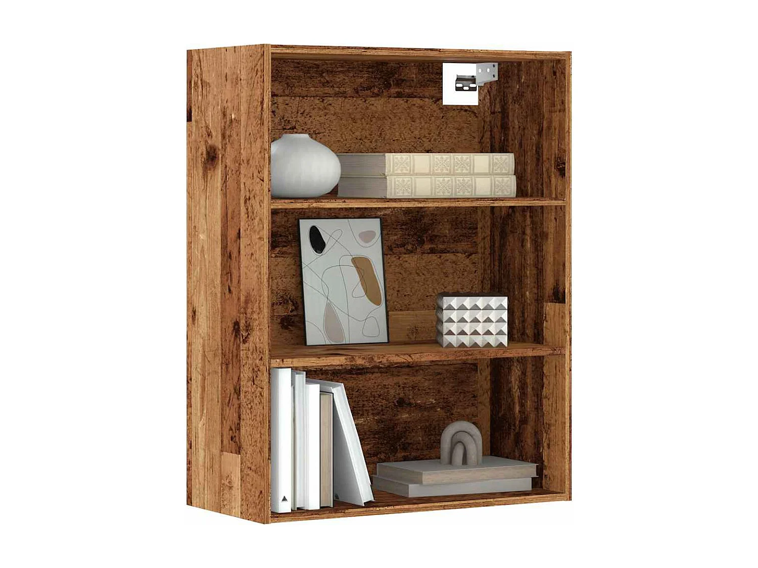 Armoire murale suspendue vieux bois 69,5x32,5x90 cm