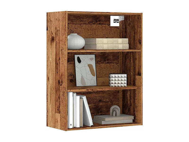 Armoire murale suspendue vieux bois 69,5x32,5x90 cm