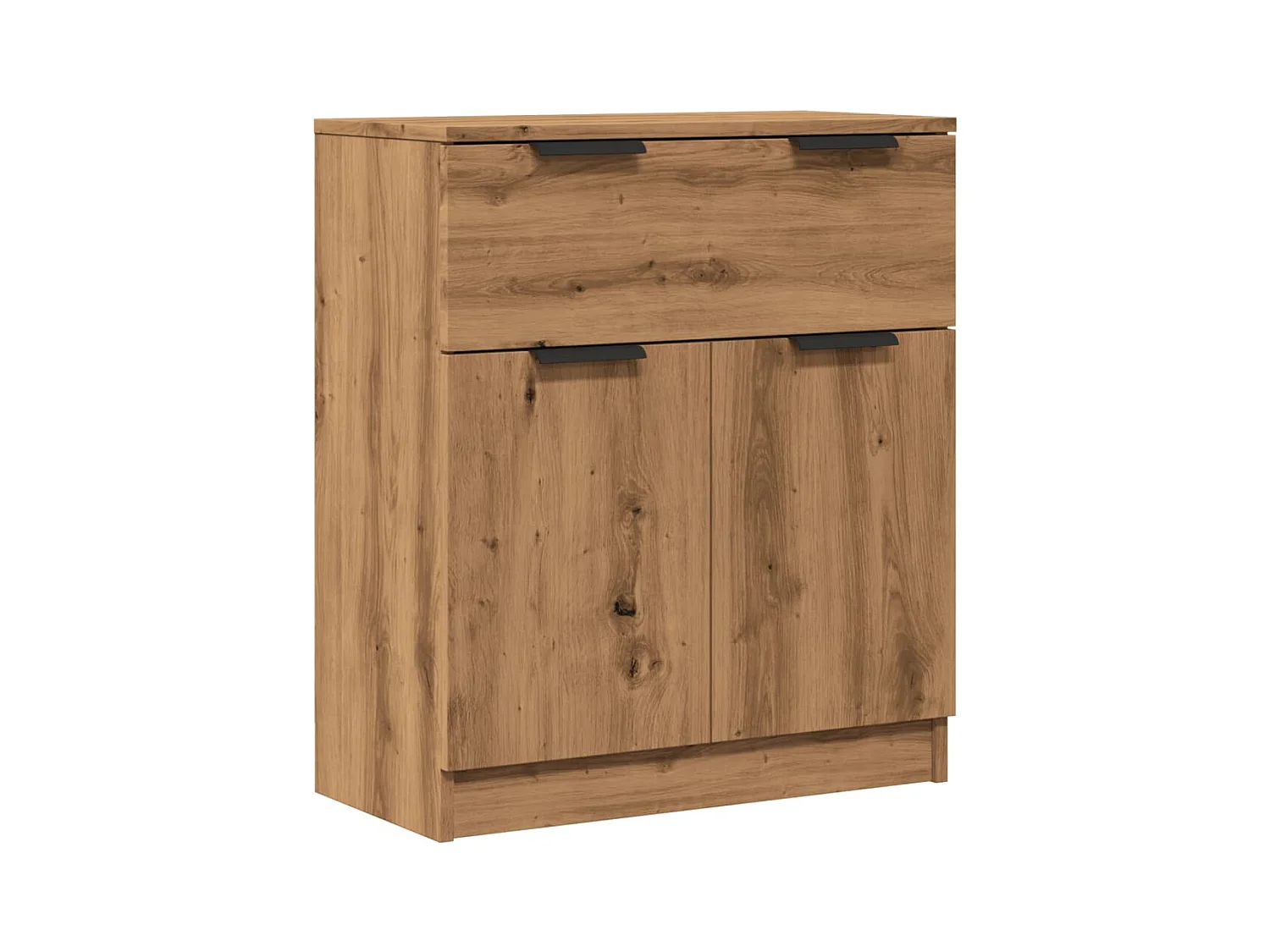 Buffet chêne artisanal 60x30x70 cm bois d'ingénierie