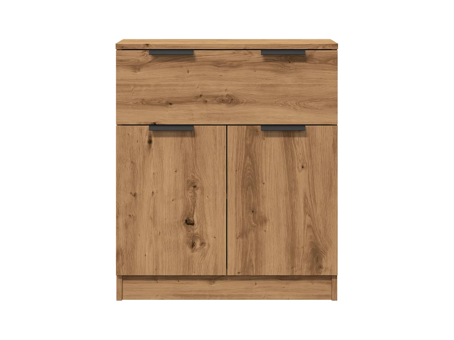 Buffet chêne artisanal 60x30x70 cm bois d'ingénierie