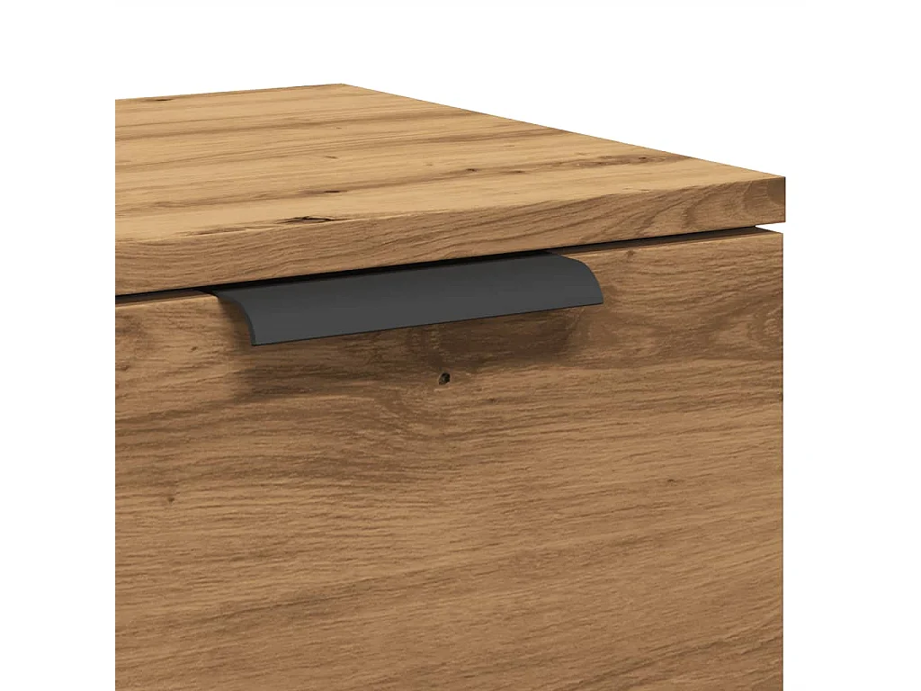 Buffet chêne artisanal 60x30x70 cm bois d'ingénierie