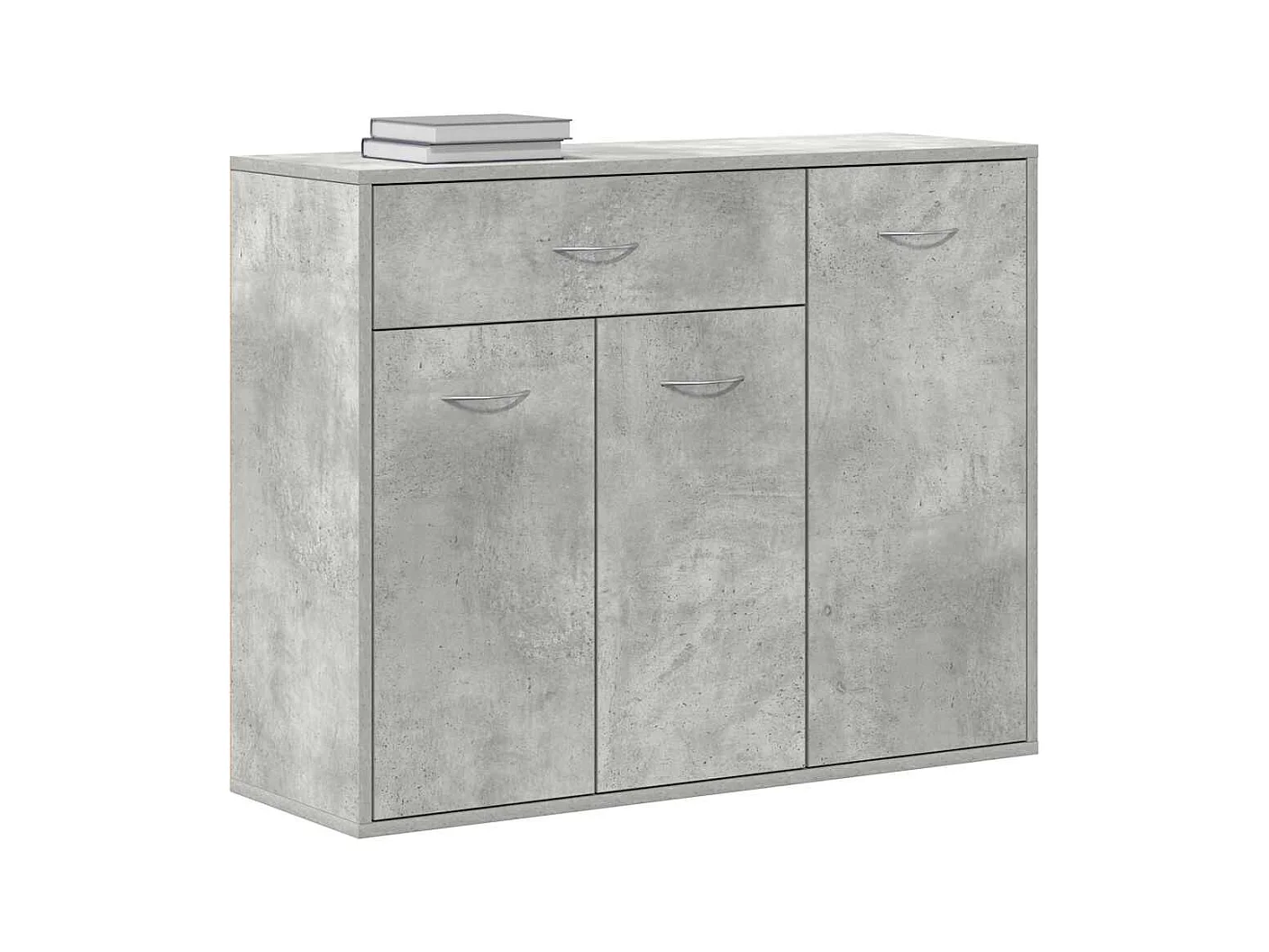 Buffet Gris béton 88x30x70 cm Bois d'ingénierie