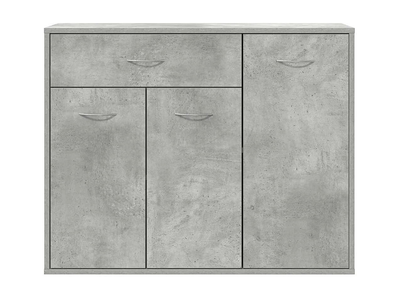 Buffet Gris béton 88x30x70 cm Bois d'ingénierie