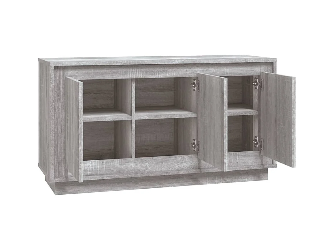 Buffet sonoma gris 102x35x55 cm bois d'ingénierie