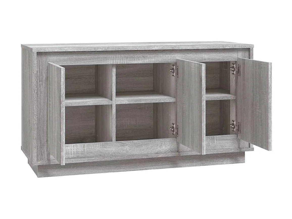 Buffet sonoma gris 102x35x55 cm bois d'ingénierie