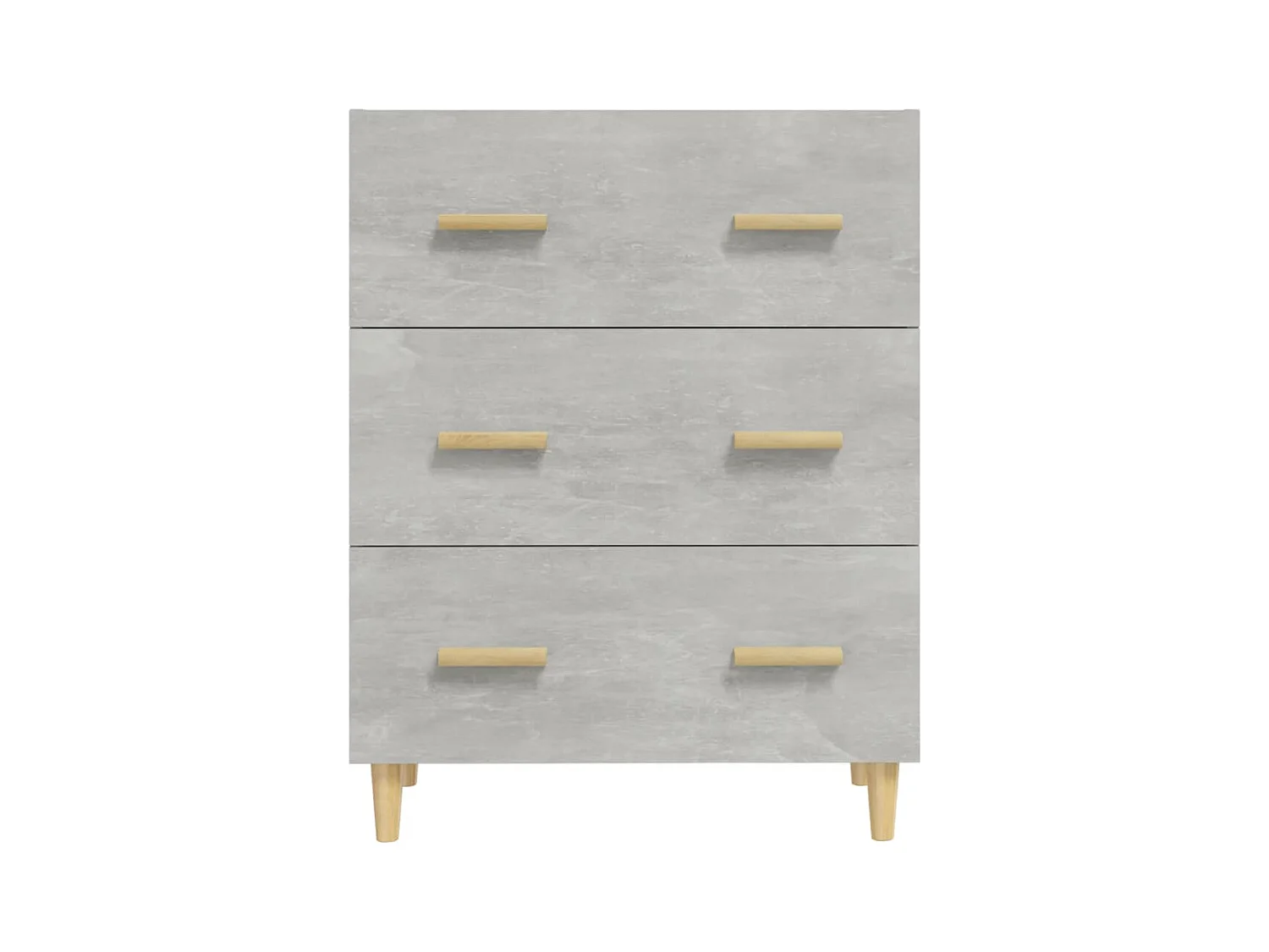 Buffet Gris béton 70x34x90 cm Bois d'ingénierie