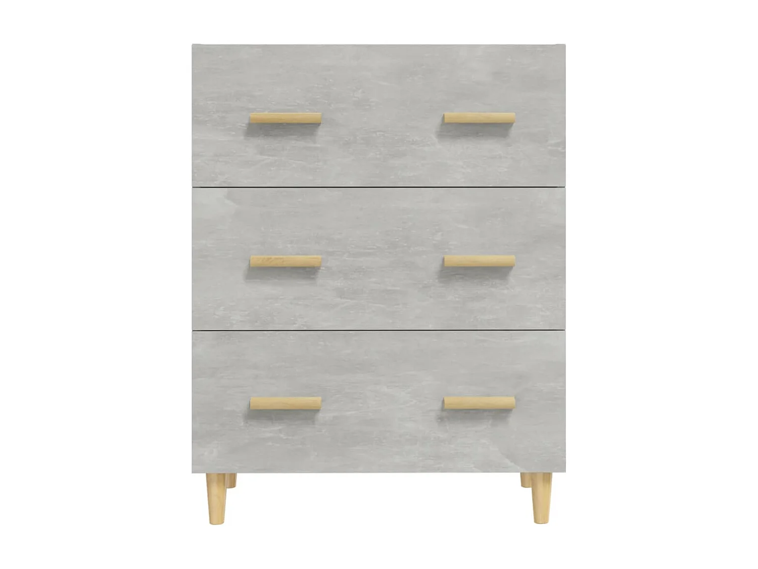 Buffet Gris béton 70x34x90 cm Bois d'ingénierie