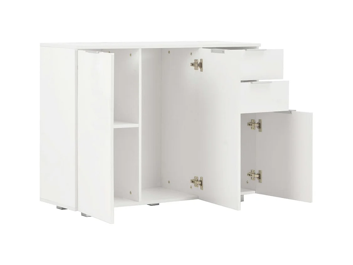 Buffet Blanc brillant 107x35x80,5 cm