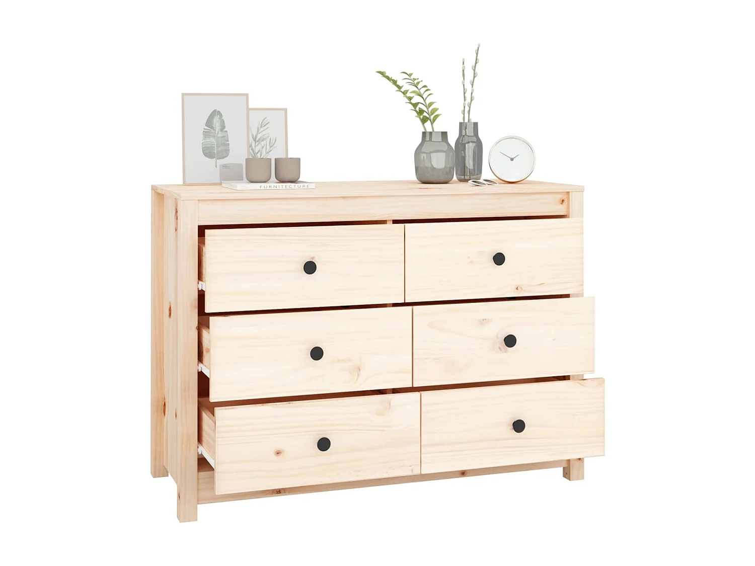 Armoire latérale 100x40x72 cm Bois de pin massif