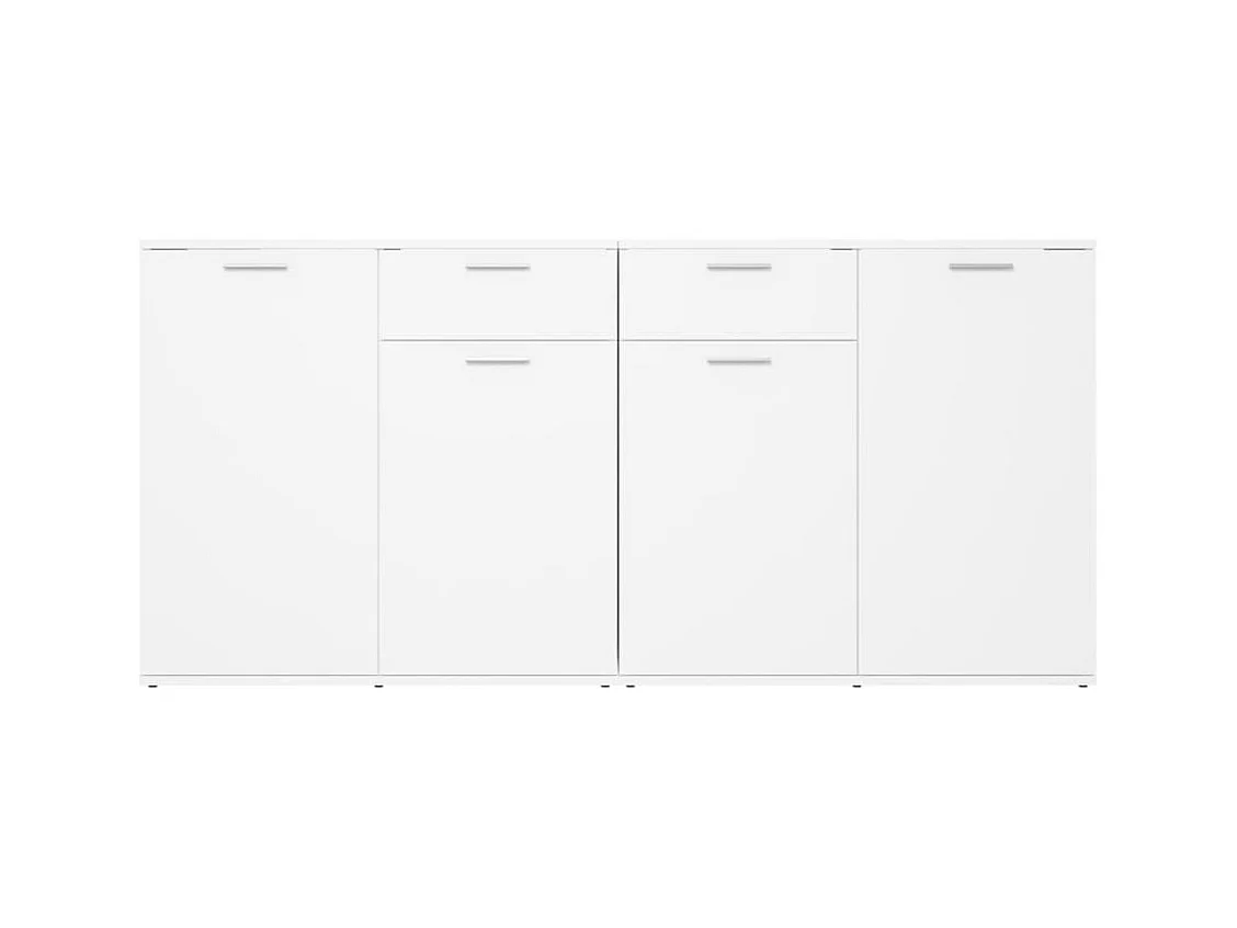 Buffet Blanc 160x36x75 cm Bois d'ingénierie