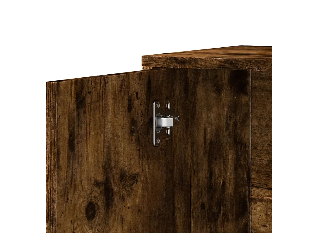 Credenza in rovere affumicato 60x31x70 cm in legno ingegnerizzato