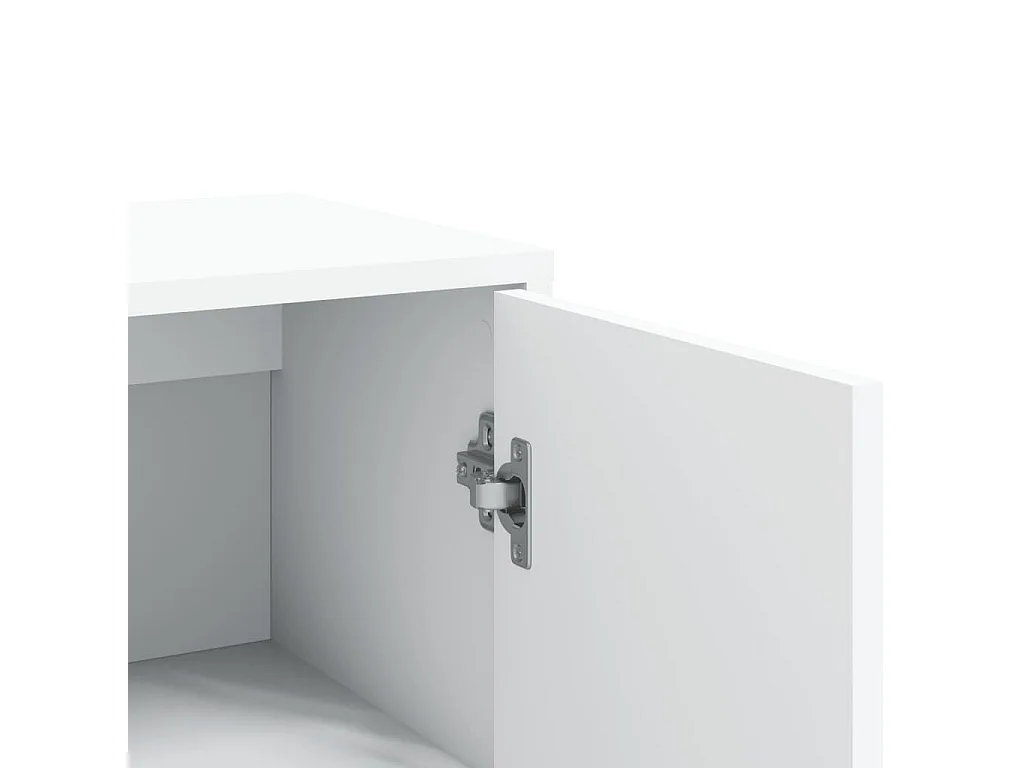 Buffets 2 pcs blanc 60x31x84 cm bois d'ingénierie