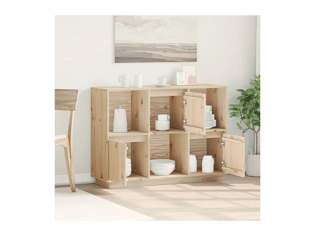 Buffet 110,5x35x80 cm Bois massif de pin